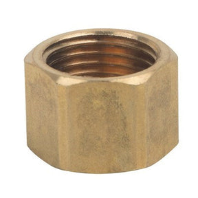 6503 (Holyoke) | 3/8 Threaded Brass Caps | Brass Pipe Fittings | Cap | 3/8 | Brass