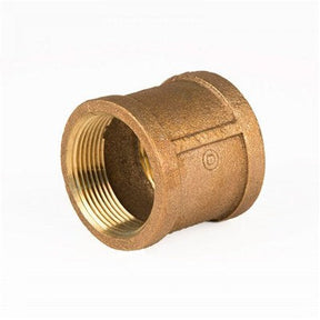 6002 (Holyoke) | 1/4 Threaded Brass Coupling | Brass Pipe Fittings | Coupling | 1/4 | Brass