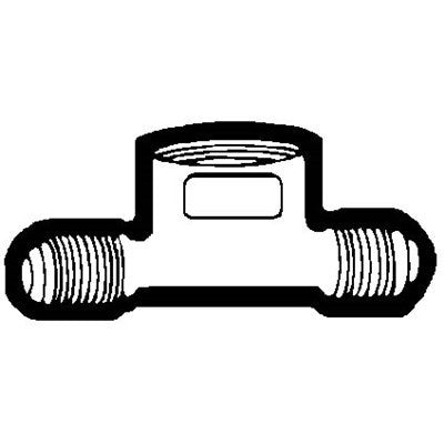 Brs FEM45-66 (Holyoke) | 3/8X3/8FP Flare Drp Tee | Tube to Female Pipe Drop Tee Adapter | 3/8 X 3/8FPT