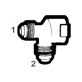 Brs FEM51-66 (Holyoke) | 3/8X3/8FP Flare Run Tee | Tube to Female Pipe Run Tee Adapter | 3/8 X 3/8FPT