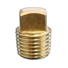 6602 (Holyoke) | 1/4 Square Head Brass Plug | Brass Pipe Fittings | Plug | 1/4 | Brass
