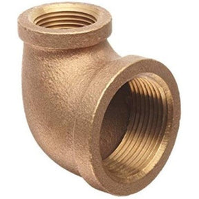 6319 (Holyoke) | 1/2 X 3/8 Brass 90 Elbow Lead Free | Brass Pipe Fittings | Reducing 90 | 1/2 X 3/8 | Brass