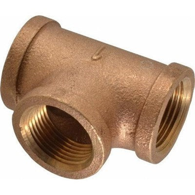 6418 (Holyoke) | 3/8 X 3/8 X 1/8 Brass Tee Lead Free | Brass Pipe Fittings | Tee | 3/8 X 3/8 X 1/8 | Brass