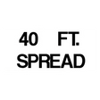 CD35013 (Douglass) Decal-40 Ft Spread Blk On Wht 7 X 11