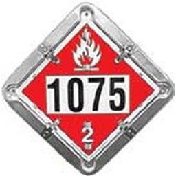 Labelmaster Part (Cg-126Fo) Flip Placard Dot Diamond, Metal