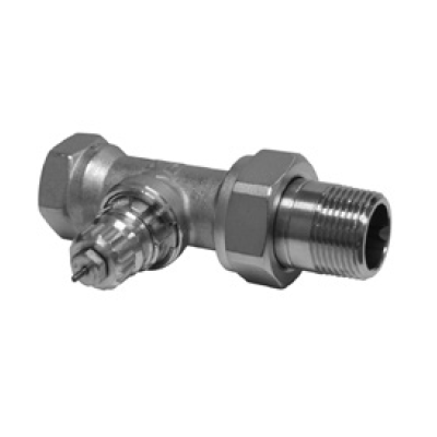 DF013G8015 (Danfoss) | RA 2000 1/2 Straight Thru 1.6 CV | Radiator Valves | Automatic Radiator Valve | FPT x MPT Union Tailpiece | 1/2
