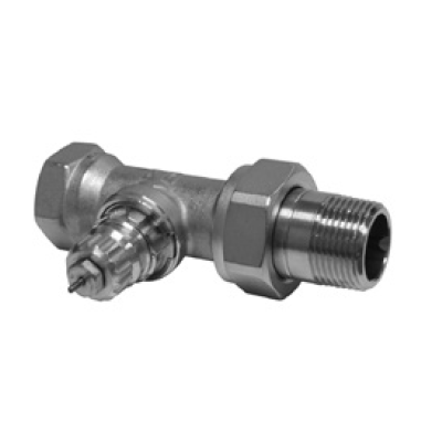 DF013G8020 (Danfoss) | RA 2000 3/4 Straight Thru 2.7 CV | Radiator Valves | Automatic Radiator Valve | FPT x MPT Union Tailpiece | 3/4