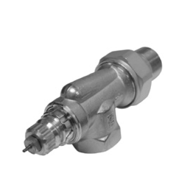 DF013G8023 (Danfoss) | RA 2000 1 Side Mount Angle 2.8 CV | Radiator Valves | Automatic Radiator Valve | FPT x MPT Union Tailpiece | 1