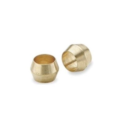 DYNCF-4 (Dynacon) | Ferrules Brass 1/4 OD Poly Tubing | Tubing Fittings - Pneumatic | Ferrule | 1/4 OD | Brass