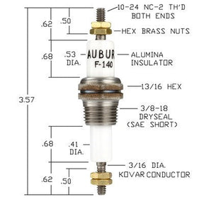 F-140 (Auburn) | Auburn Feed-Through Electrode | Electrode