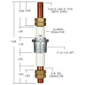 F-630 (Auburn) | Auburn Feed-Through Electrode | Electrode