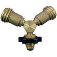 F271735 | LP in.Y in. Female Adapt w/Handwheel (1 - MPOL X 2- Male QCC1's)