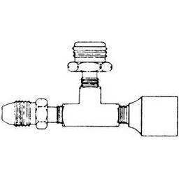 F273751 | LP Gas Adaptor Tee POL x 1 in.-20 Throwaway Cyl x FPOL