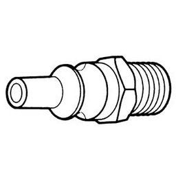 F276328 | Male Quick Connect Plug CGA 810 X 1/4 in. MPT with flow limiter