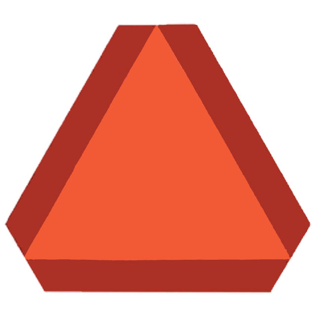 48125-A (Mid America Graphics) Decal-Smv Triangle 13.5