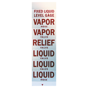 48045 (Mid America Graphics) Decal-Valve Id 1 X 3 Red On White