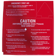 48115 (Mid America Graphics) Decal-3-Part Caution Red-White Letters