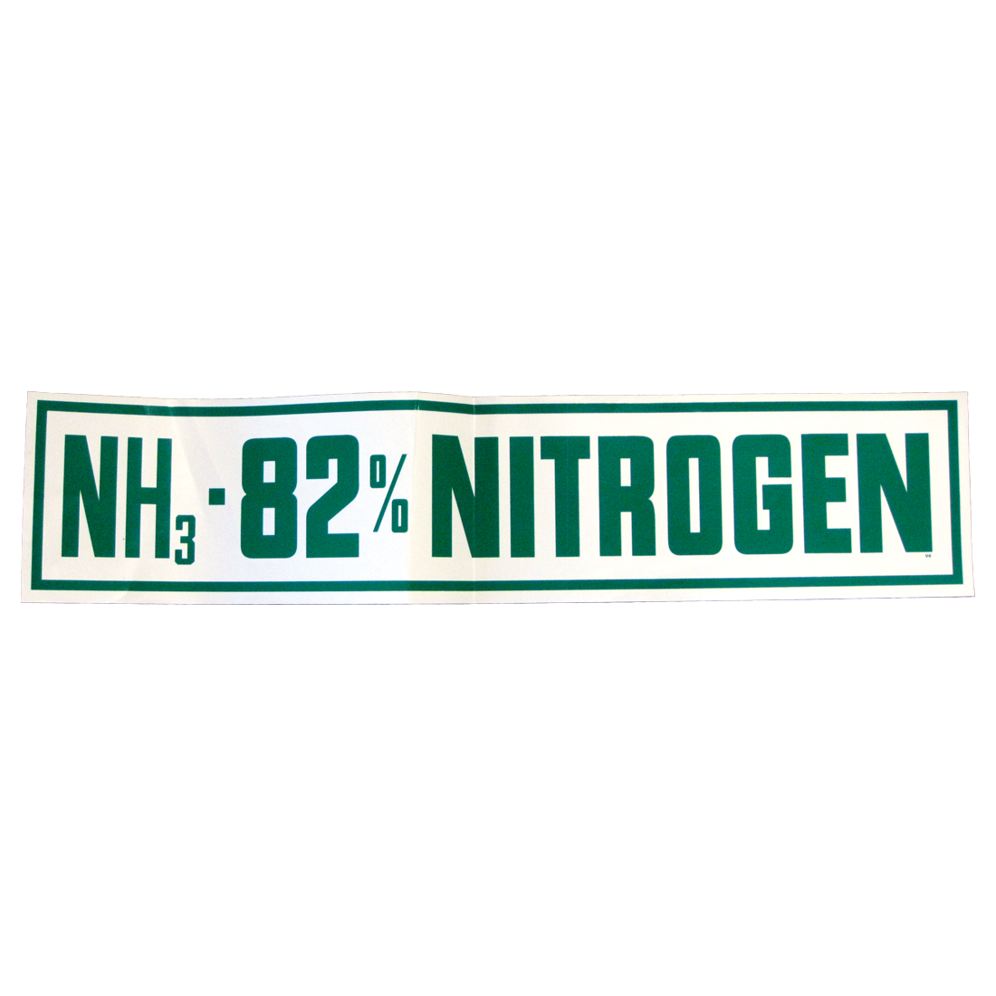 7131 (Mid America Graphics) Decal-82% Nitrogen 5 X 24 Green On Wht