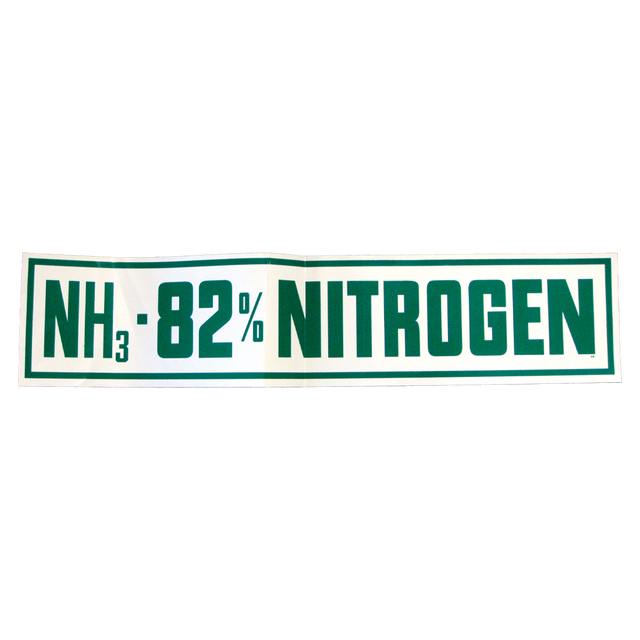 FE5010-HD (Label Solutions) Decal-82% Nitrogen 5X24 Grn On Wht Hd