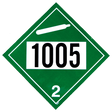 FE5026-HD | Decal-1005 Diamond Liq Nh3 Grn On Wht Hd