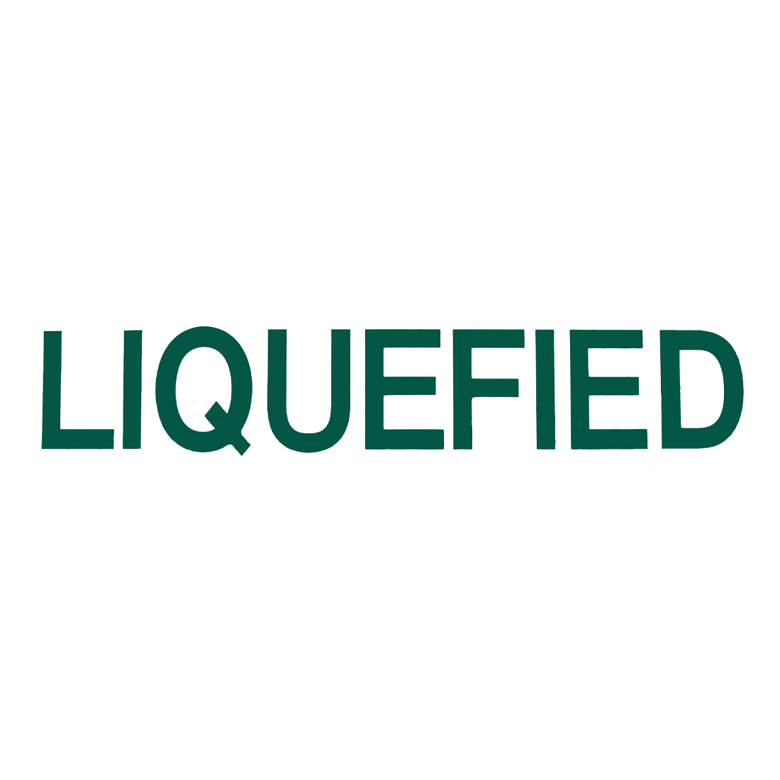 SAF26251 (Mid America Graphics) Decal-Liquefied 4 Letrs Grn On Wht 5X24
