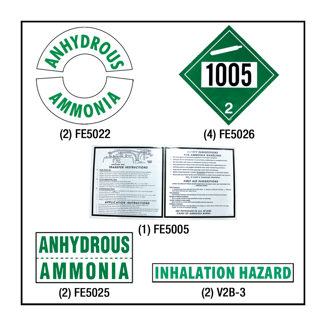 FE5030-HD | Decal-Set For Nh3 Nurse Tanks Heavy Duty