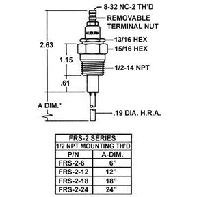 E5-FRS-2-24 (Auburn) | Auburn Flame Rod (CA393) | Flame Rod