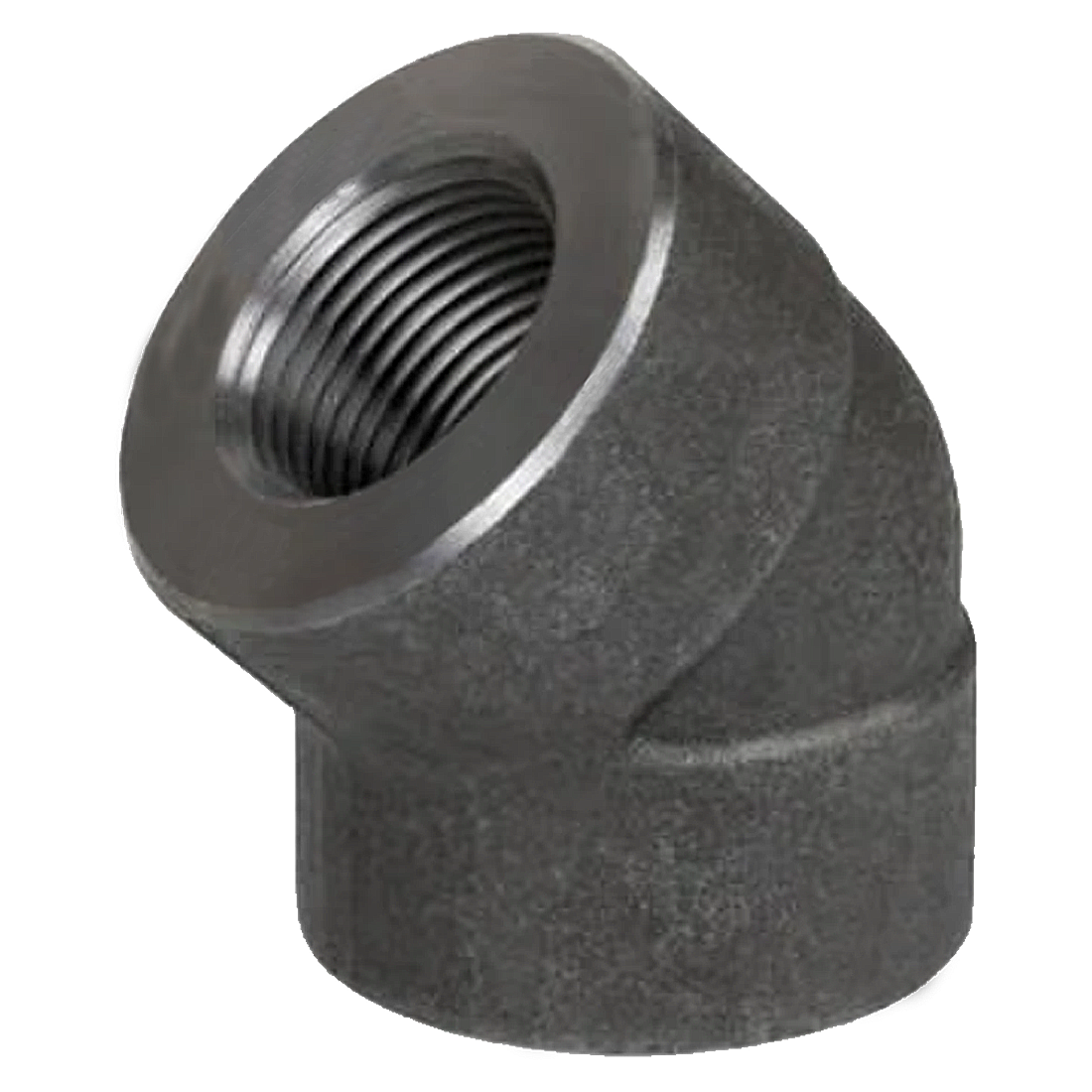 B300S4G | Elbow-45 Deg Str 1 Sch 80 Black Iron Xh