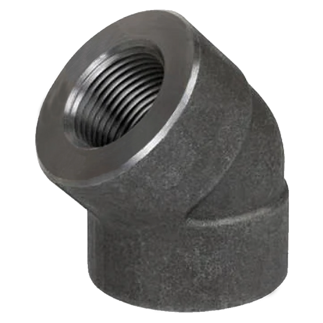 B300S4G | Elbow-45 Deg Str 1 Sch 80 Black Iron Xh