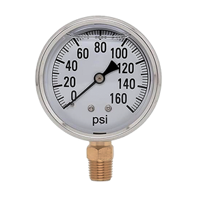 2141GXB160 | Gauge-1/4Mpt Brbtmmt 2-1/2Liq 0-160Psi