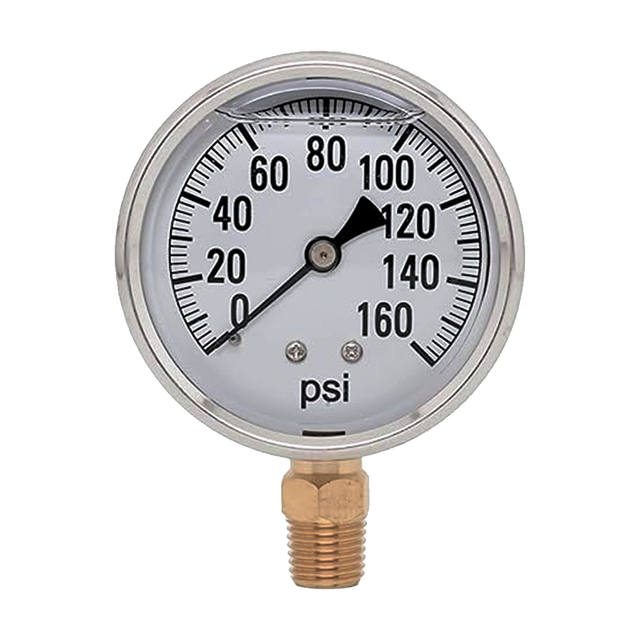 2141GXB160 | Gauge-1/4Mpt Brbtmmt 2-1/2Liq 0-160Psi