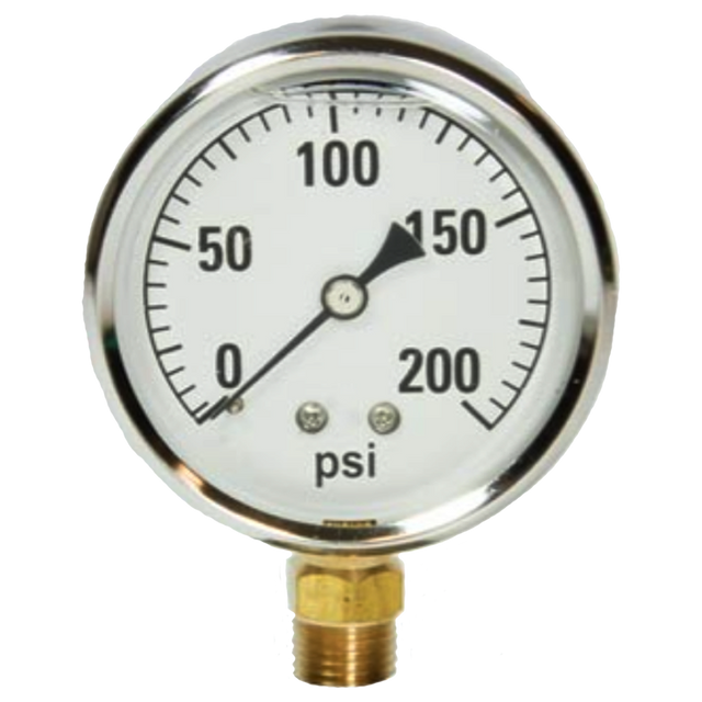 2141GXB200 | Gauge-1/4Mpt Brbtmmt 2-1/2Liq 0-200Psi