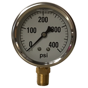 2141GXB400 | Gauge-1/4Mpt Brbtmmt 2-1/2Liq 0-400Psi