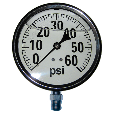 4154GXX60 | Gauge-1/4 Mpt Ss Btm Mt Liq 0-60 Psi