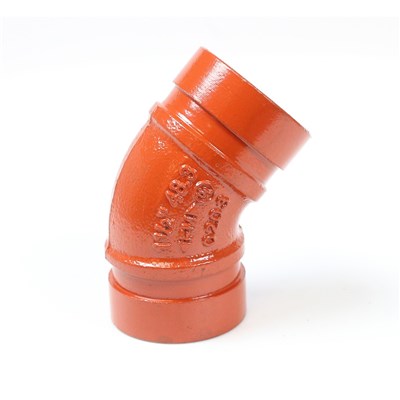 7010069 (Argco) | Grv 45 6 Elbow(208) | Grooved Fittings | Elbow 45 | Grooved | 6