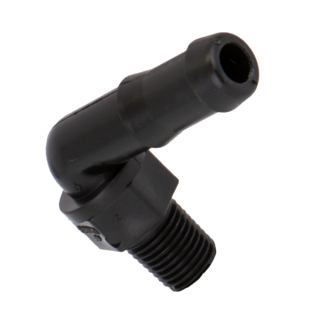 HB025/050-90 (Banjo) Barb-1/4 Mpt X 1/2 Hb 90Deg