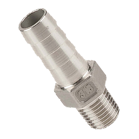 316-A1412 (Banjo) Barb-1/4 Mpt X 1/2 Hb Ss