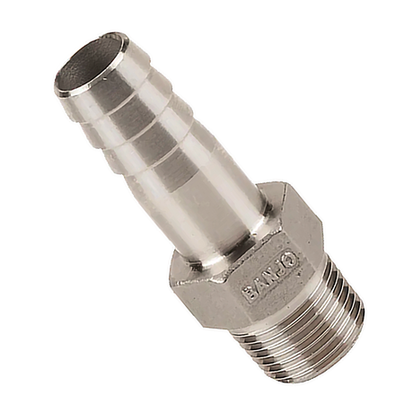 316-A3812 (Banjo) Barb-3/8 Mpt X 1/2 Hb Ss