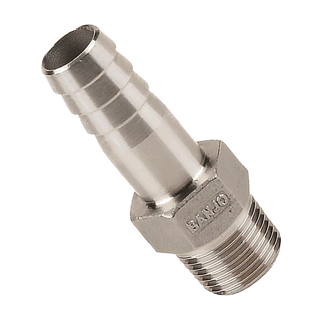 316-A3812 (Banjo) Barb-3/8 Mpt X 1/2 Hb Ss