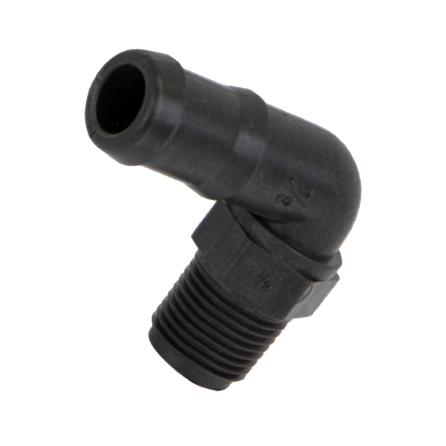 HB050/075-90 (Banjo) Barb-1/2 Mpt X 3/4 Hb 90Deg