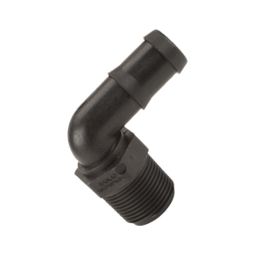 HB075-90 (Banjo) Barb-3/4 Mpt X 3/4 Hb 90Deg