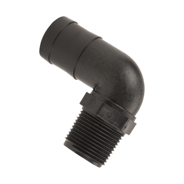 HB100/125-90 (Banjo) Barb-1Mpt X 1-1/4 Hb 90Deg