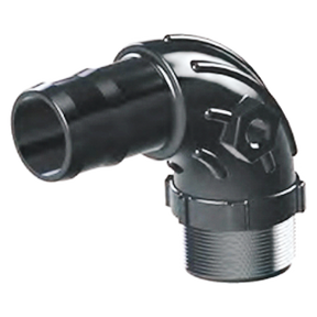HB300SW90 (Green Leaf) Sweep-Hose Barb Elbow 3 Mnpt X 3 Hb