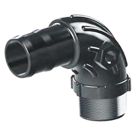 HB300SW90 (Green Leaf) Sweep-Hose Barb Elbow 3 Mnpt X 3 Hb