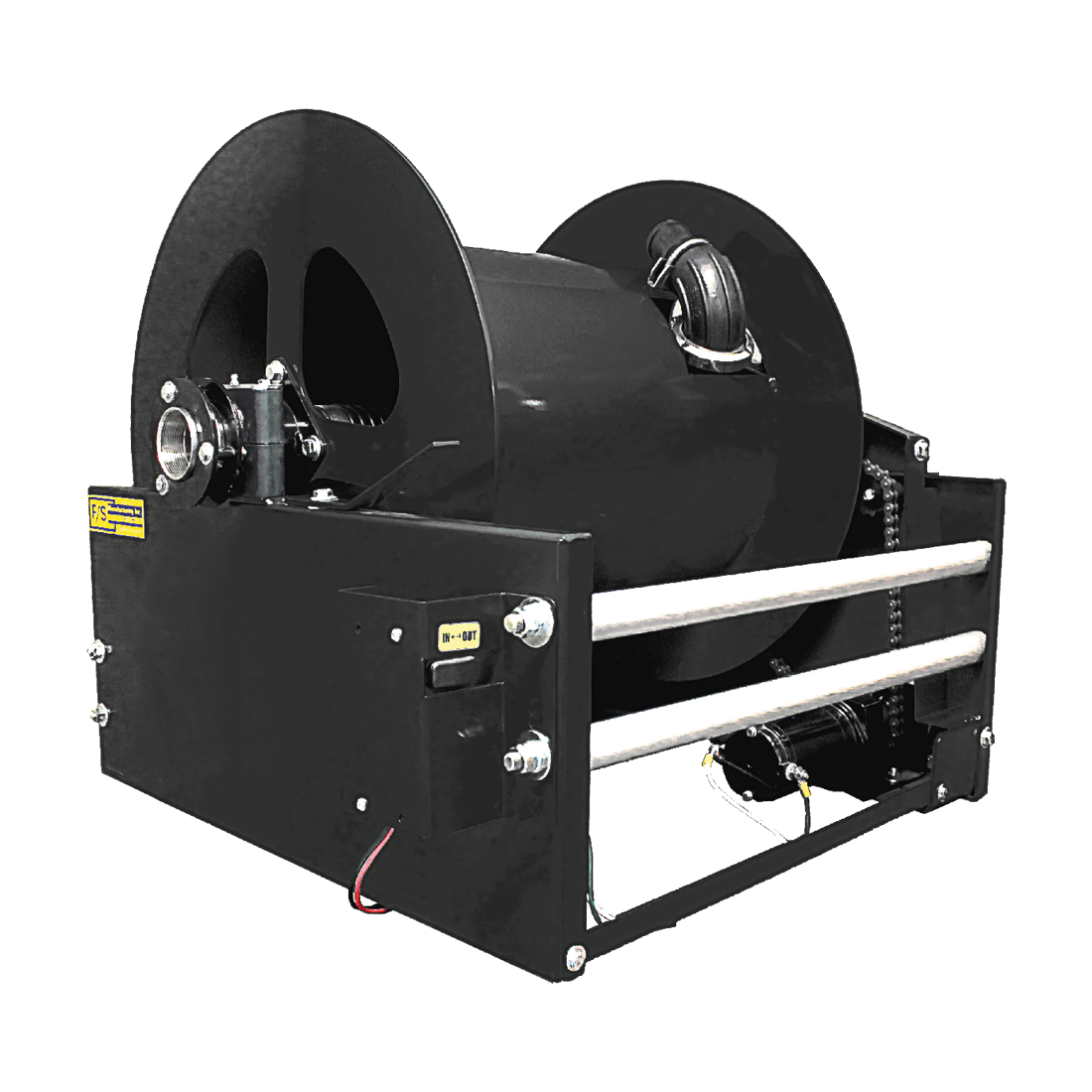 HRE200SS | Reel-Hose 2 Elec Ss Swivel 12V 85