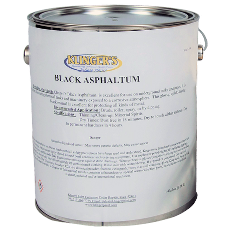 K1888 (Klinger Paint) Asphaltum-Black Econy Undrgnd Coating
