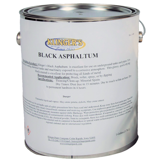 K1888 (Klinger Paint) Asphaltum-Black Econy Undrgnd Coating