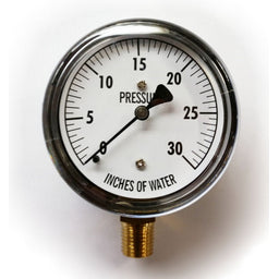 Engineered Specialty Products Part (Lp1-254-30) 0-30 In.  Wc Pressure Gauge 2 In.  Dial