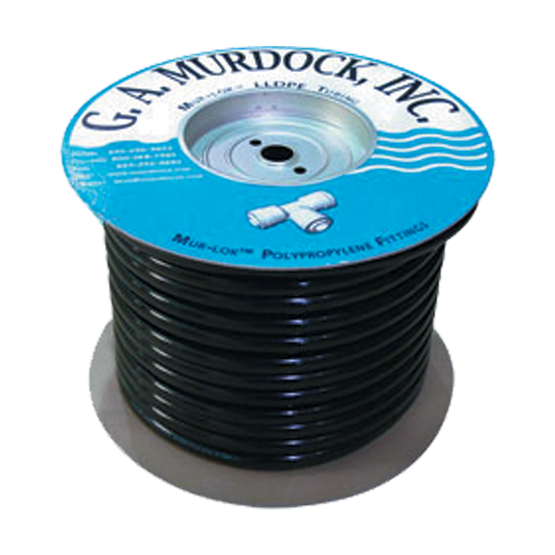 L0802506 (GA Murdock) Tubing-1/2 Od Poly Per Ft Black