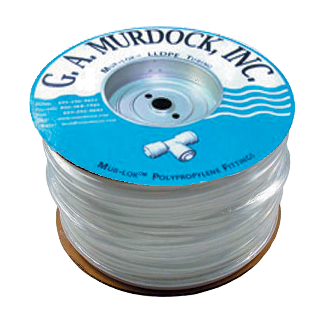 L0802507 (GA Murdock) Tubing-1/2 Od Poly Per Ft Natural